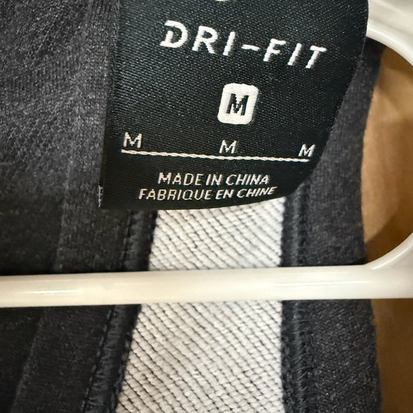 Nike Hoodie Girls M Grey Youth Wrap Vest Activewear Spring Sporty Kids - Picture 5 of 6